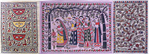 Collage of Madhubani paintings