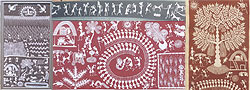 Collage of Warli paintings